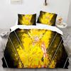 3D Print Dragon Ball Super Saiyan Son Goku Duvet Cover Bedding Set Double Twin Full Queen King Kids Bedclothes Quilt Cover