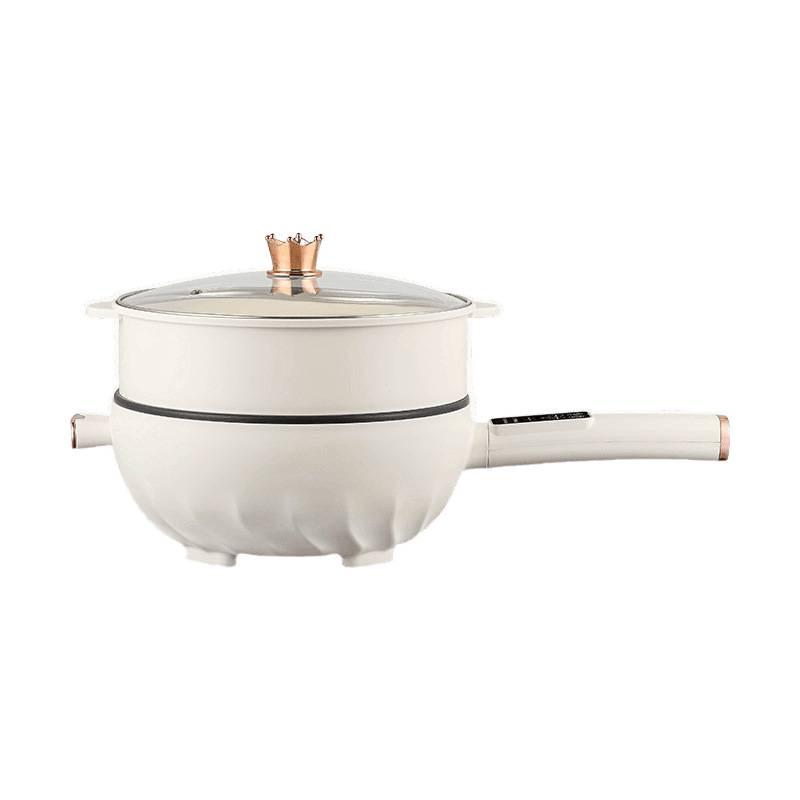 Çok Fonksiyonlu Elektrikli Wok: Buharda Pişir, Haşla, Kızart - Yurtlar için Kompakt Sıcak Tencere Pişirici