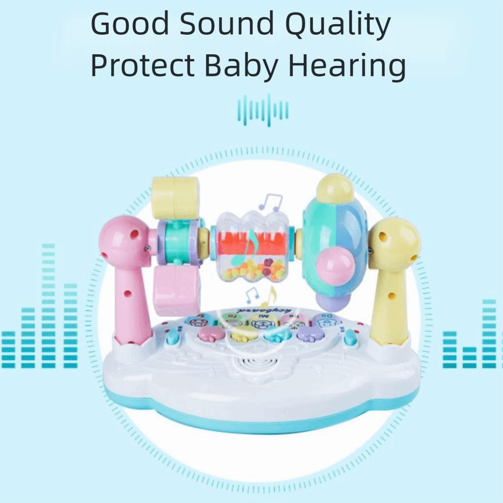 Rotating Bell Baby Music Piano Toy Interactive Early Educational Music Toy  Children