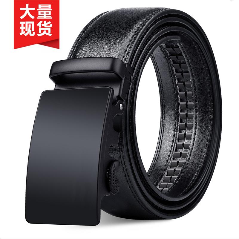 Herren Gürtel Leder Automatische Schnalle Business Rindsleder Gürtel Herren Jung Und Mittelalt Einfache Lässige Hose Mit Herren