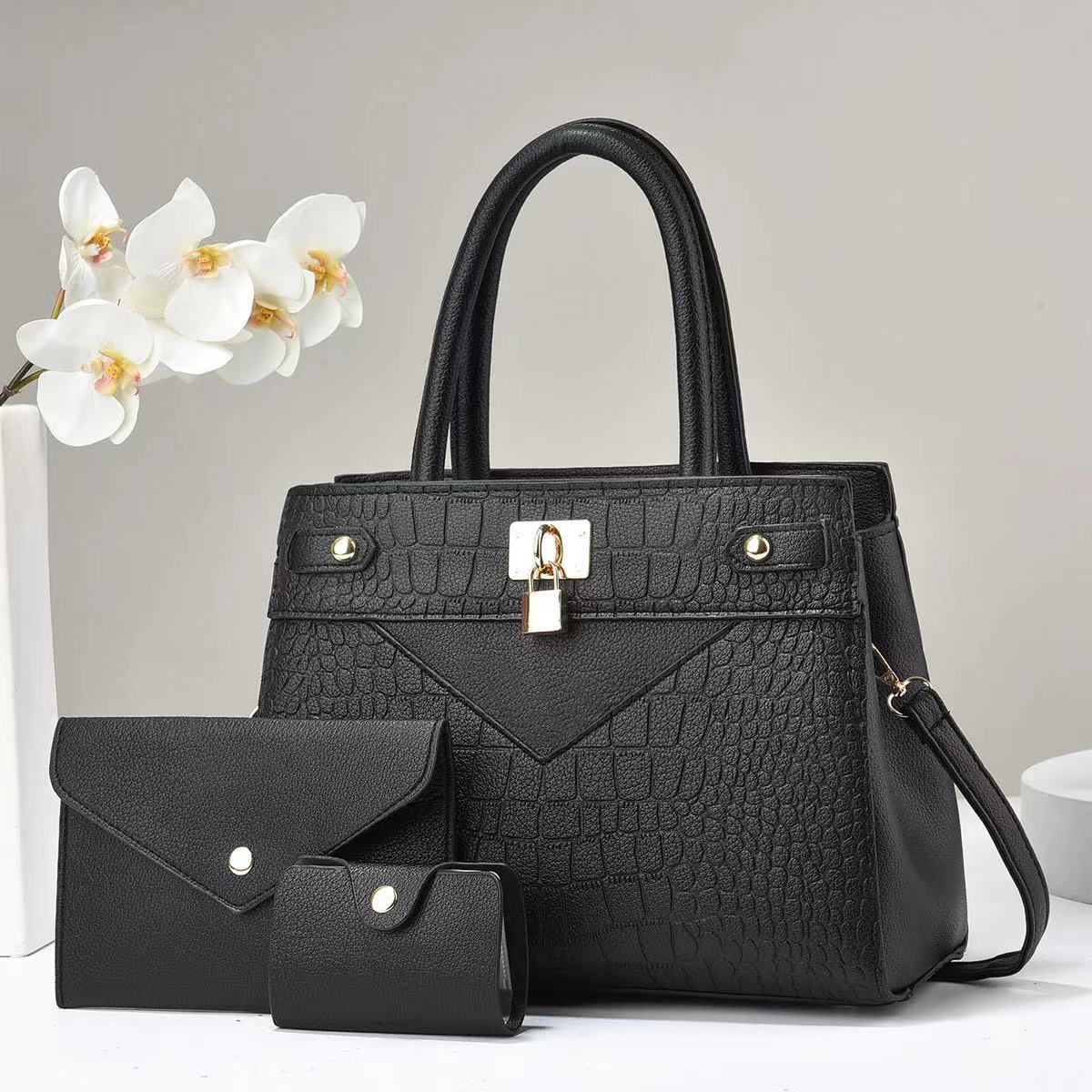 

Сумка для мамы и ребенка текстура большая вместимость сумка с узором под камень сумка для мамы и ребенка новая сумка 30*13*22 чёрный