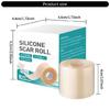 1Roll Thin Adhesive Bandages Easy to Cut Reusable Scar Patches for Comfortable Scar treatments burn Acne Adults Kids