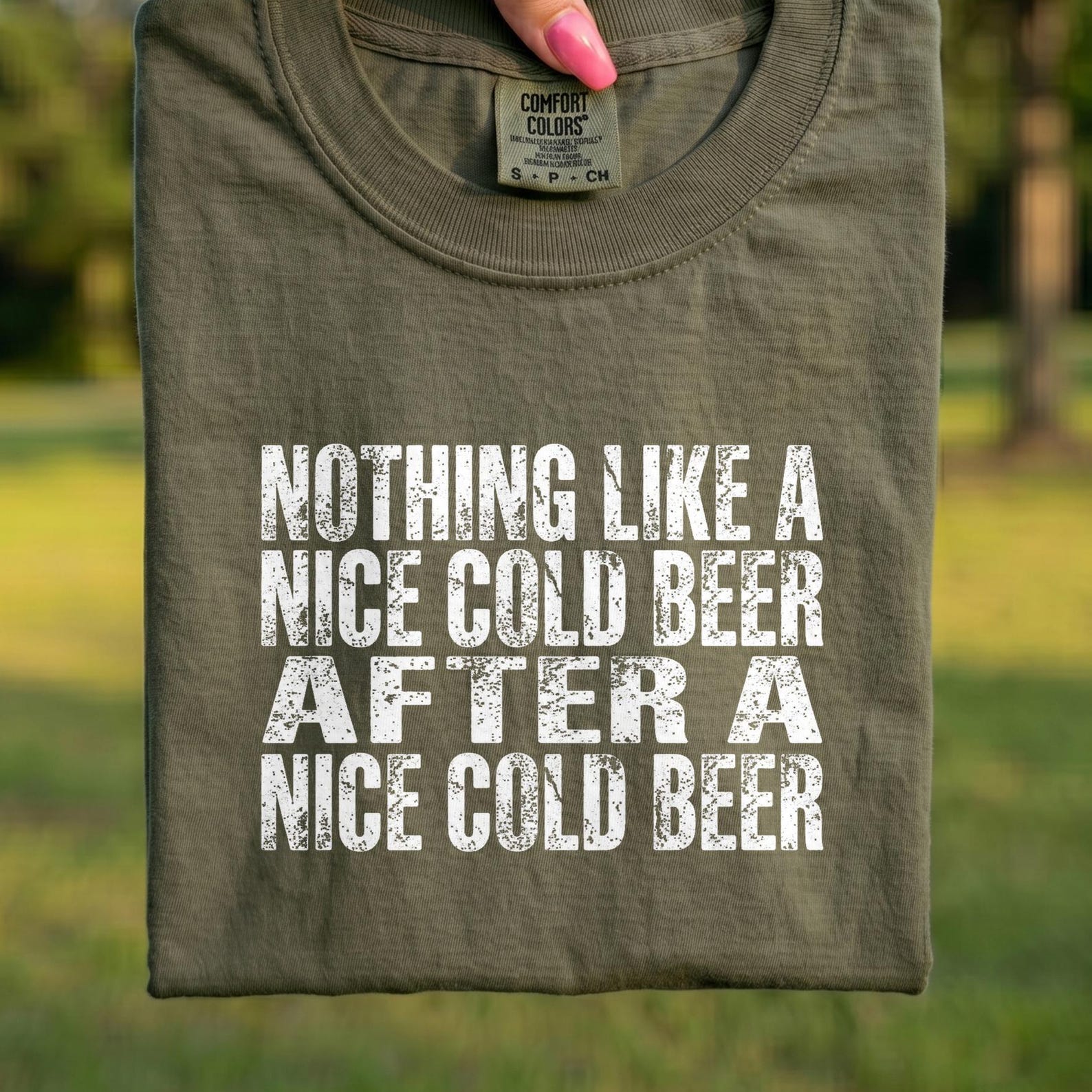 Comfort Colors® - Nothing Like A Nice Cold Beer After A Nice Cold Beer T-Shirt, Beer Lover Gift, Humorous Drinking Tee, Funny Dad Shirt M