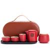 LISM Portable Ceramic Travel Tea Set