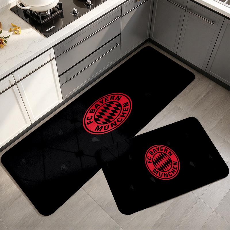 Bayern Munich2 Flannel Kitchen Mat Christmas Soft Area Rug Non Slip Floor Carpet Home Decoration