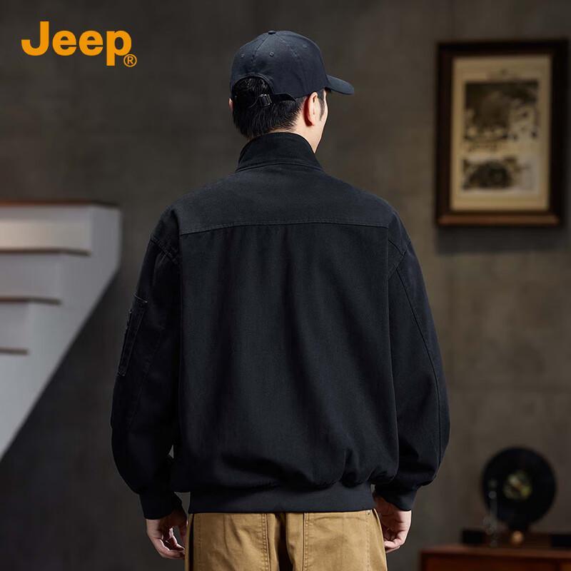 Jeep Men's Casual Pure Cotton Denim Jacket