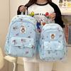 Labubu Childrens Cartoon Backpack For Girls With Waterproof Nylon Material And Large Capacity For School Use