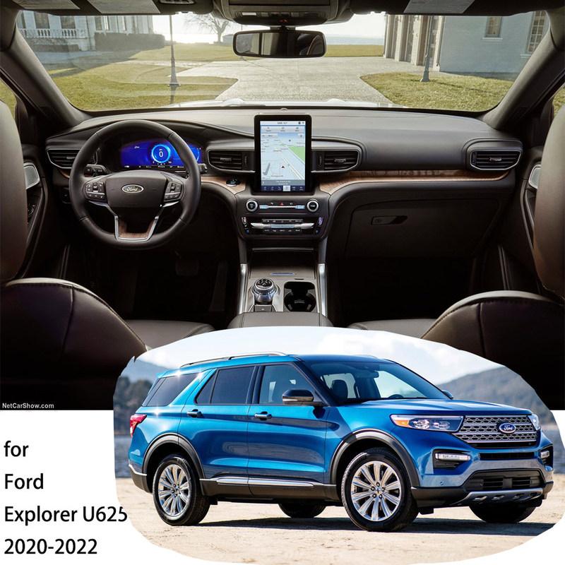 Car Dashboard Center Control Cover Mat Sun Parasol Pad Sunshield Cape Sunshade Cushion for Ford Explorer U625 MK6
