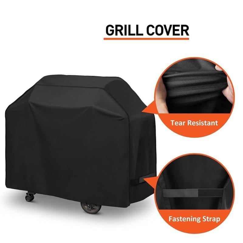 Waterproofs Heavy Duty Grill Cover Outdoor Barbecue Cover Dustproof BBQ Protective Case Universal Outdoor Grill Cover