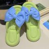 EVA Thick Sole Flip-Flops with Cute Bow - Girls' Height-Increasing Summer Beach Sandals