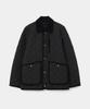 Uniform Bridge Quilted Hunting Jacket Black