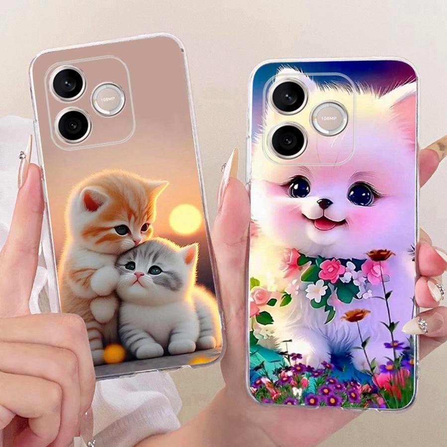 For Honor 600 Lite Phone Case LNA-NX1 Back Cover Cute Cat Cartoons Printing Soft Silicone Shell Honor 500 Smart 600lite Funda