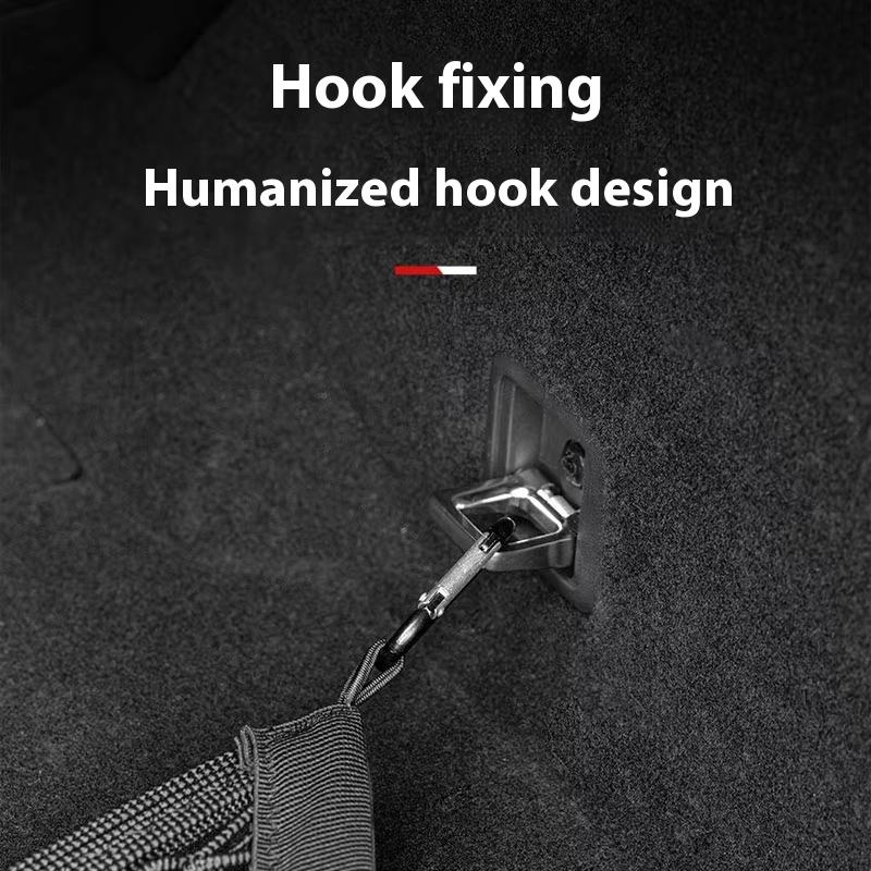 For Zeekr X 7X 9X 001 007 GT 009 Trunk Storage Net Bag Auto Fixed Organizer Net Pocket Cargo Net Luggage Holder Travel Pocket