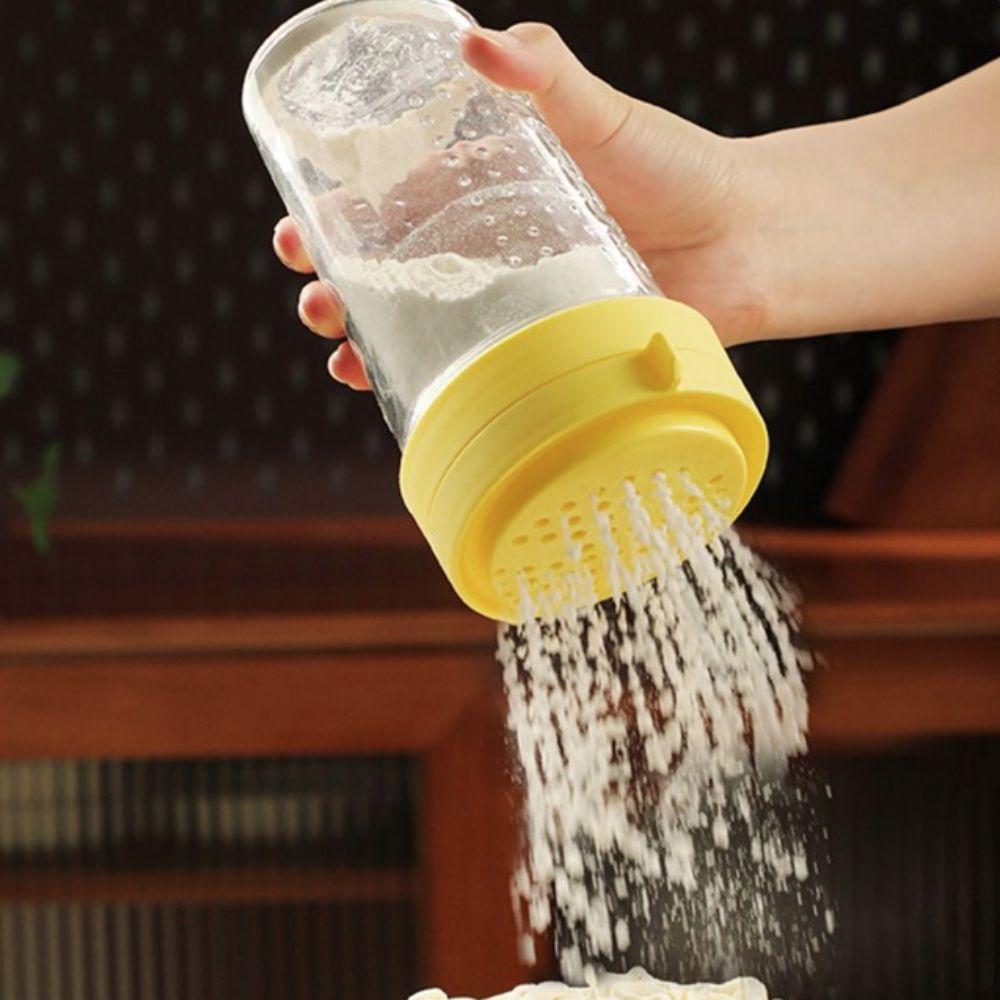Rotatable Lid Grated Cheese Bottle Dustproof Barbecue Seasoning Jar Cheese Sprinkler  Cumin Powder