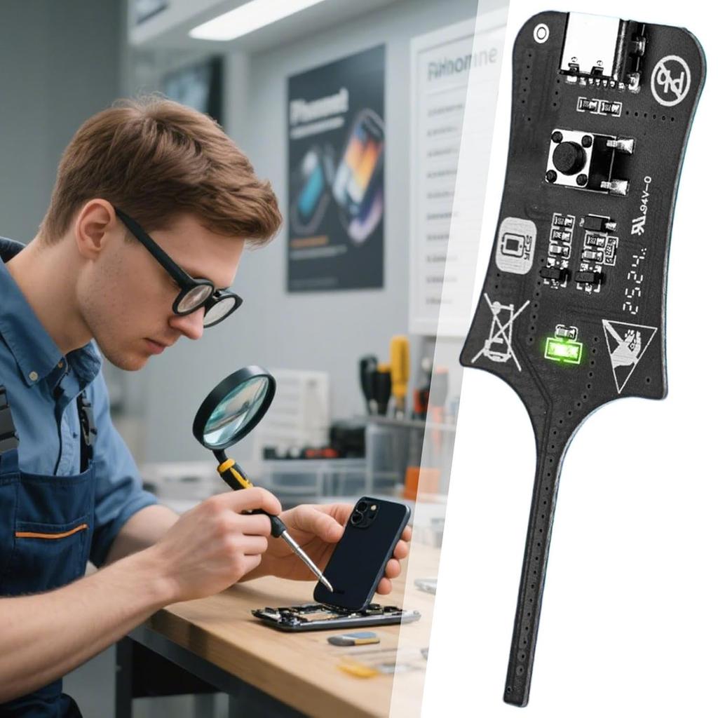 Type-C Motherboard Coil Tester Easy To Operate Electromagnetic Induction Quick Fault Check Tool for Phone Component Repair