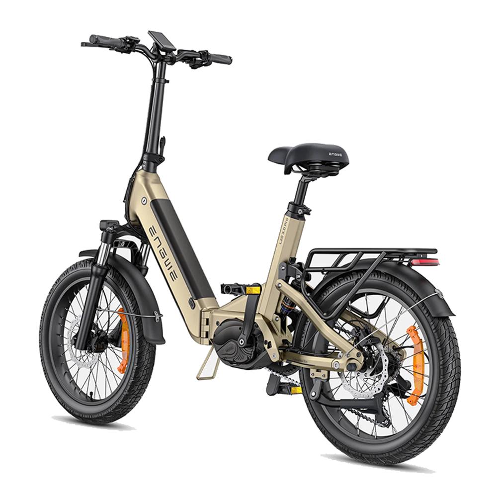 Engwe L20 3.0 Pro 20" Faltbares Elektrofahrrad 250W 48V15Ah Pedelec, Vollfederung, Tiefeinsteiger-Rahmen, Gepäckträger für Stadtpendler & Outdoor-Freizeit