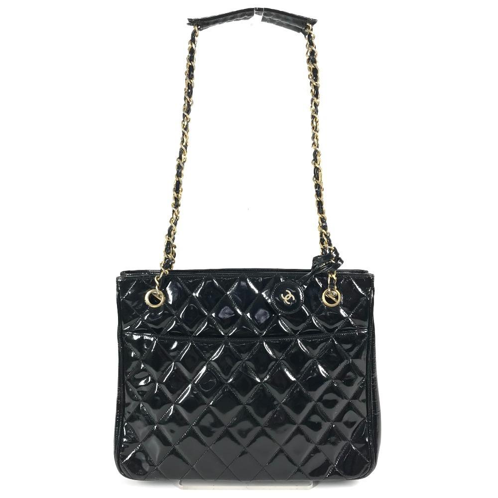 CHANEL vintage Quilted Matelasse Double Chain Bag Tote Bag Shoulder Bag