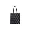 New MLB Monogram Collection Polyester Combo Bag Tote Bag Shopping Bag Shoulder Bag Handbag Regular Women's Black 3AORM012N-50BKS