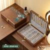 Solid Wood Jewelry Box Vintage Style Organizer Earrings Rings Necklaces Bracelets