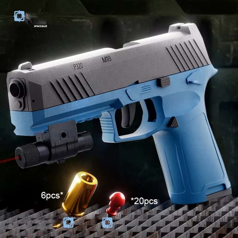 M92 Pistol Shell Throwing Continuous Firing Blowback Soft Bullet Gun Empty Hanging Birthday Gift