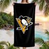 Asciugamano da Spiaggia alla Moda Pittsburgh Penguins Asciugamano Portatile Morbido ad Asciugatura Rapida per Nuoto Campeggio Vacanze