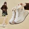 Women Thick-soled High-top Casual Sport Shoes 2026 Winter New Warm Cotton Ankle Boot Plush Anti Slip Cold-proof Outdoor Sneakers