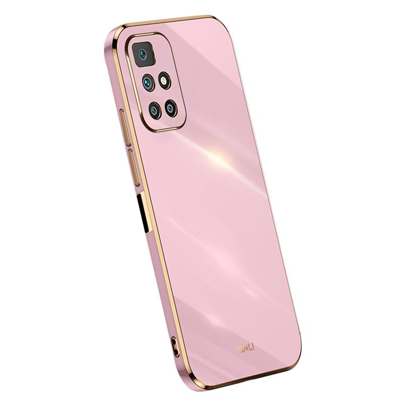 

XINLI For Xiaomi Redmi 10 4G (2021)/Redmi 10 2022 4G/Redmi 10 Prime/Redmi Note 11 4G (MediaTek) Phone Case with Electroplating Edge Purple