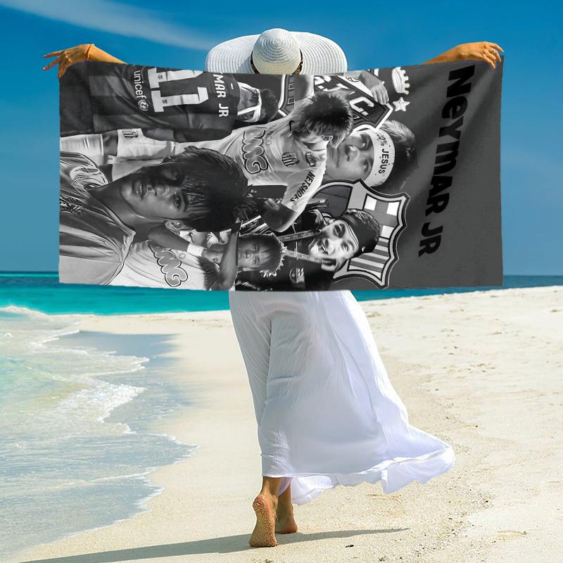 1pc Football Family Bond Microfiber Quick Dry Beach Towel Absorbent Soft Oversized Sand Free Towel for Travel Pool Gym Swimming Yoga 20a109