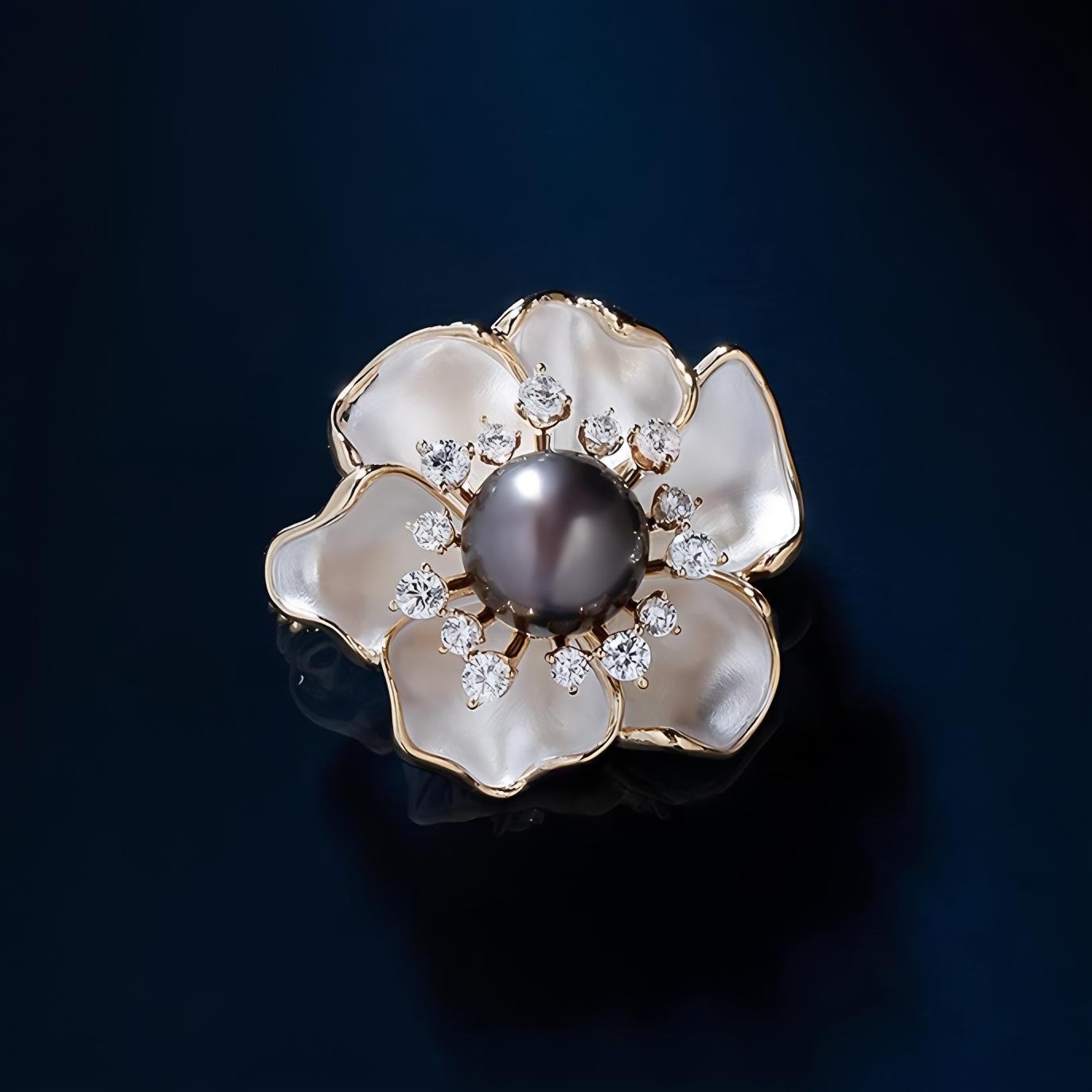 

Camellia Is a High-end, Feminine, Elegant Flower with a Sense of Luxury and Versatile Brooch 4*4CM