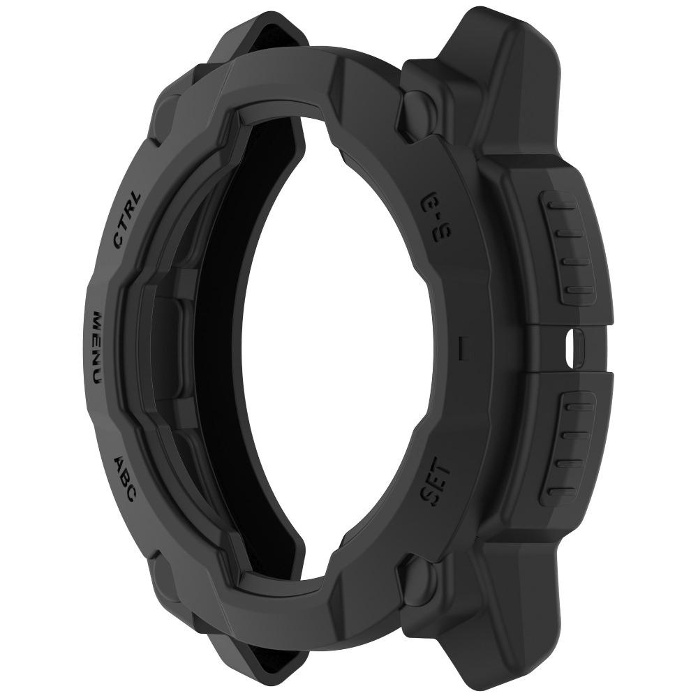 

Защитная пленка для экрана от царапин, бампер из ТПУ для смарт-часов Garmin Instinct 3, аксессуары 50MM чёрный