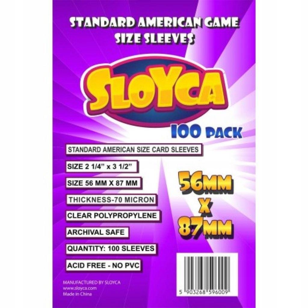 Sloyca standard American card sleeves 56x87mm 100 pieces