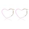 Stylish Heartshaped Geometric Earrings Trendy Fashion Jewelry In Multiple Colors Vibrant