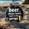 Barweer Vintage Metal Tin Sign 7.87x7.87 Inch Round Aluminum Wall Decor Bar Pub Man Cave Art