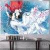 Tapestry de Anime Bendiciones de los Oficiales Celestiales Colgante de Pared Decoración Estética de Habitación Cartones Póster de Arte Tapices Boho Para el Hogar