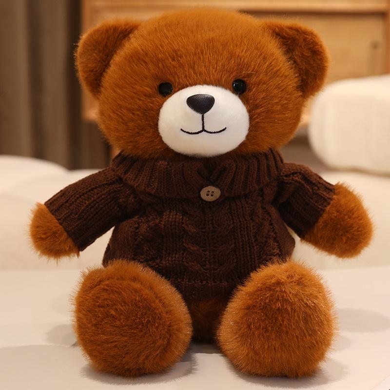 Teddy bear plush toy bear doll creative variety sweater bear doll rag doll for girlfriend birthday gift