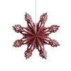 Durable Paper 3D Snowflake Ornament Waterproof Wrinkles Resistant for Christmas Tree Ceiling Window Decoration