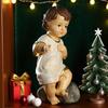 Figurină Pruncul Isus Ornament Religios Creștin Catolic Leagăn Păpuși Mini Isus Rășină Crăciun Decorațiune Desktop Casă