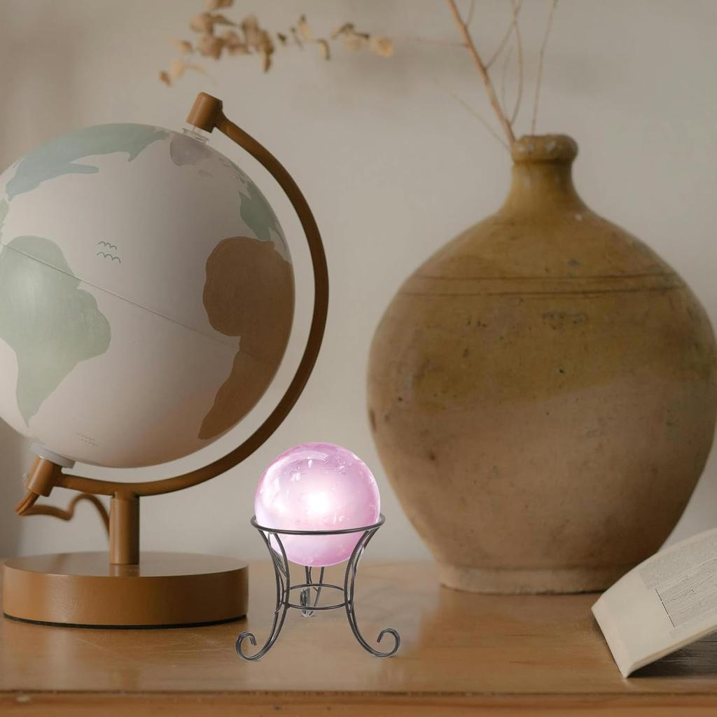 BESPORTBLE Metal Gazing Ball Stand Golf Ball Display Pendulum Display Stand Gazing Ball Stand Garden Globe Stand Outdoor Gazing Ball Base Sphere