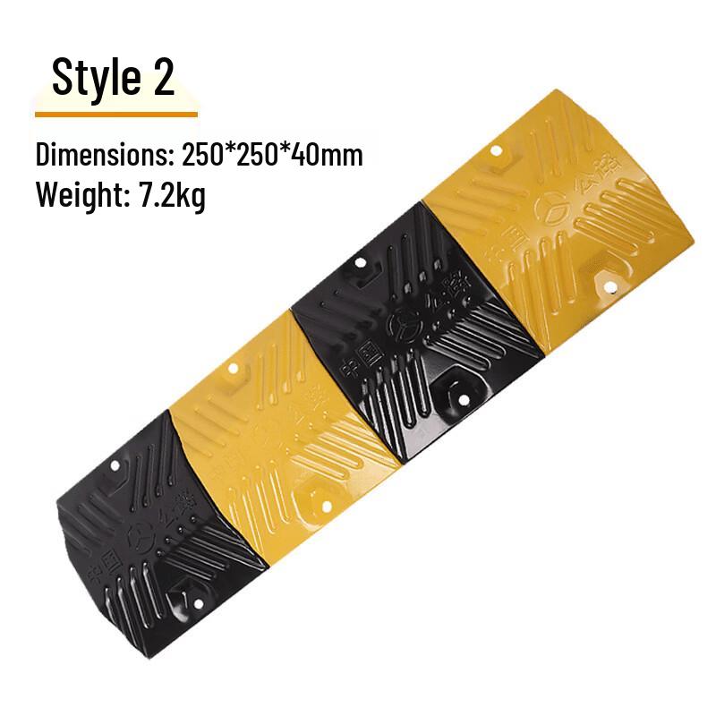 Brangdy Yellow & Black Rubber Speed Bump