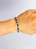 Natural Stone Bracelet Hematite & Turquoise Beads Geometric Irregular Shape for Vigour Protection Good Fortune Strength Jewelry