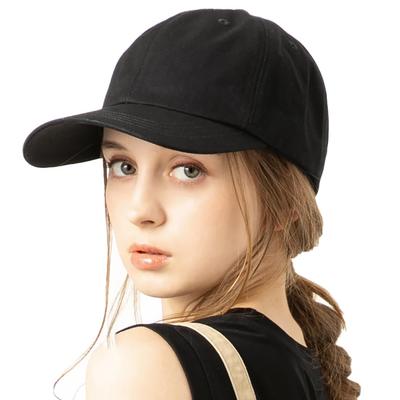 And Large Size Cooling UV Adjustable All Seasons [Loo&c] [Loo C] Women's Deep-Fit Cap, Fabric, Protection, 100% Cotton, Size, (JP, Alphabet, M, Black)