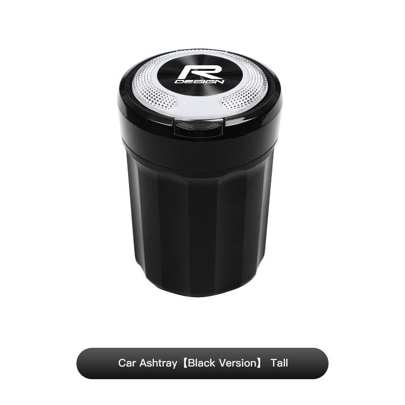 AABAL1 Car Ashtray One Touch Open Portable Ashtray Cup Auto Interiors For Volvo Rdesign V60 V40 XC90 S60 C30 XC60 V50 V70 S90 AWD XC40