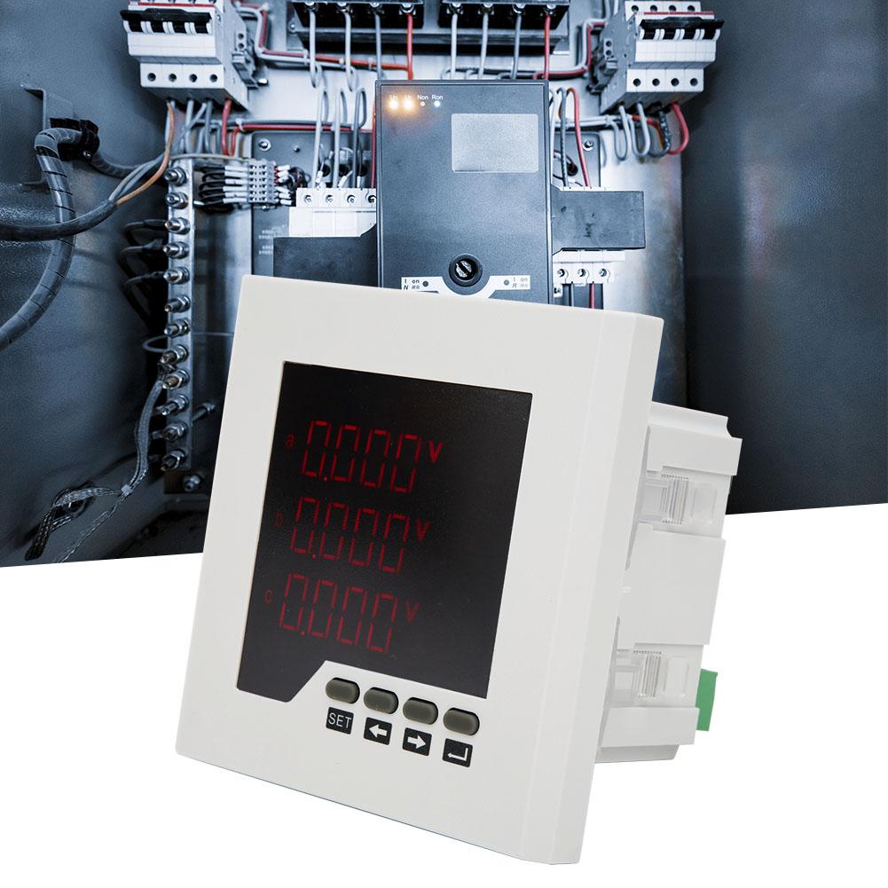 DTM D120 Electric Energy Meter 3 Phase MultiFunction Power Meter AC220V with RS485 Port