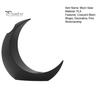 Crescent Shape Vase 3D Printed Moon Flower Vase, Modern Decorative Minimalist Holder Container for Living Room Table Centerpiece Stylish Ceramic