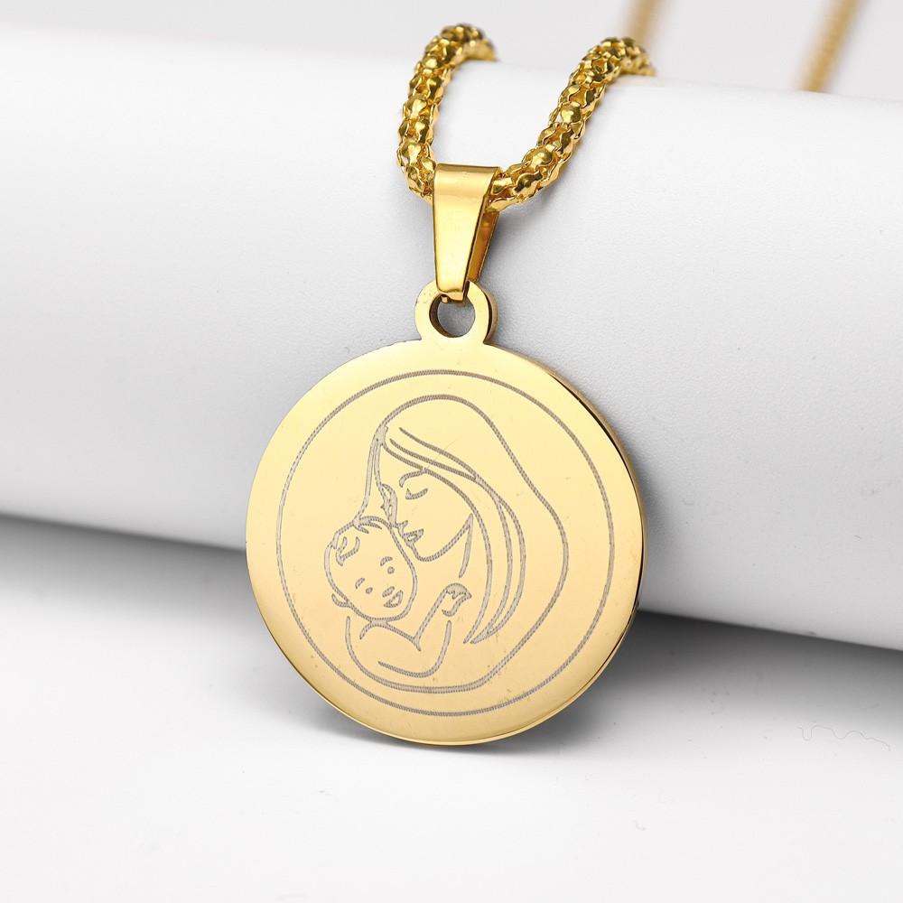 Popular and Fashionable New Mother and Baby Trendy Jewelry Pendant Necklace