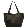 Woven Fabric Bag for Women Large Capacity Winter Versatile Ruiying Commuter Shoulder Bag College Student Class Toy Bag
