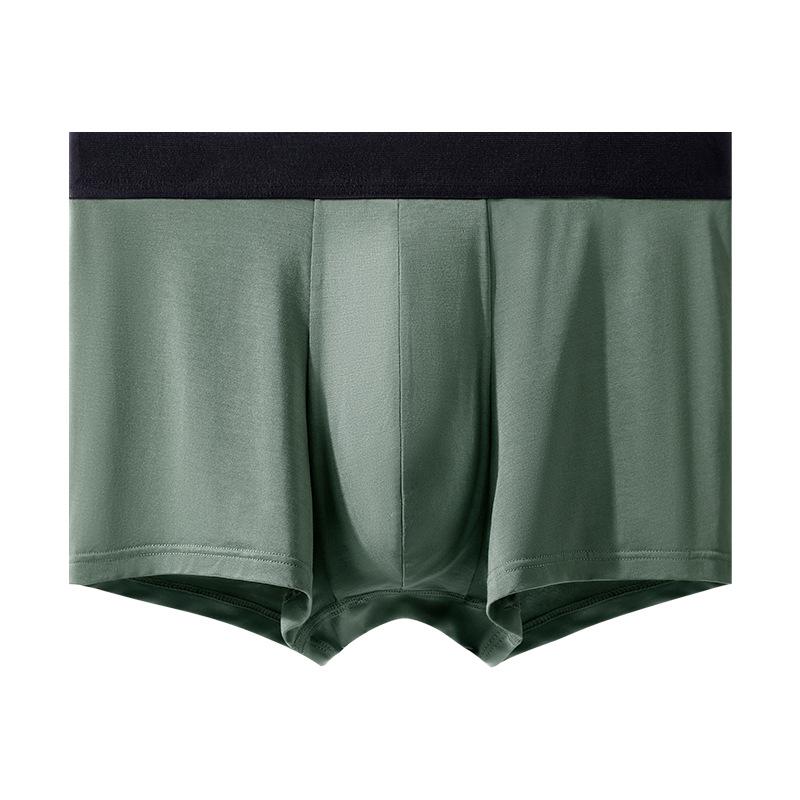 60s Style Men's Lenzing Modal Mid-Rise Antibacterial Breathable Boxer Briefs