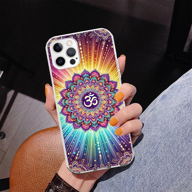 Mandala Chakra Insist Yoga Phnoe Case for Iphone 17 Air 16 16E 11 12 13 Mini 14 Plus 15 Pro Max 7 8 + SE 2020 Phone Cover Coque