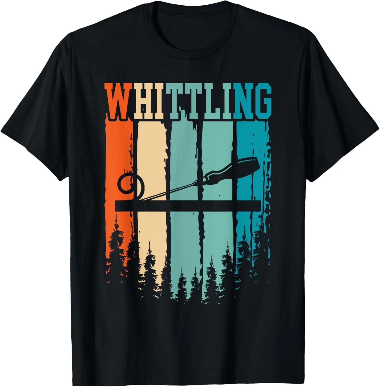 Whittling Retro Vintage Tee Shirts Gift Unisex T-Shirt 4XL