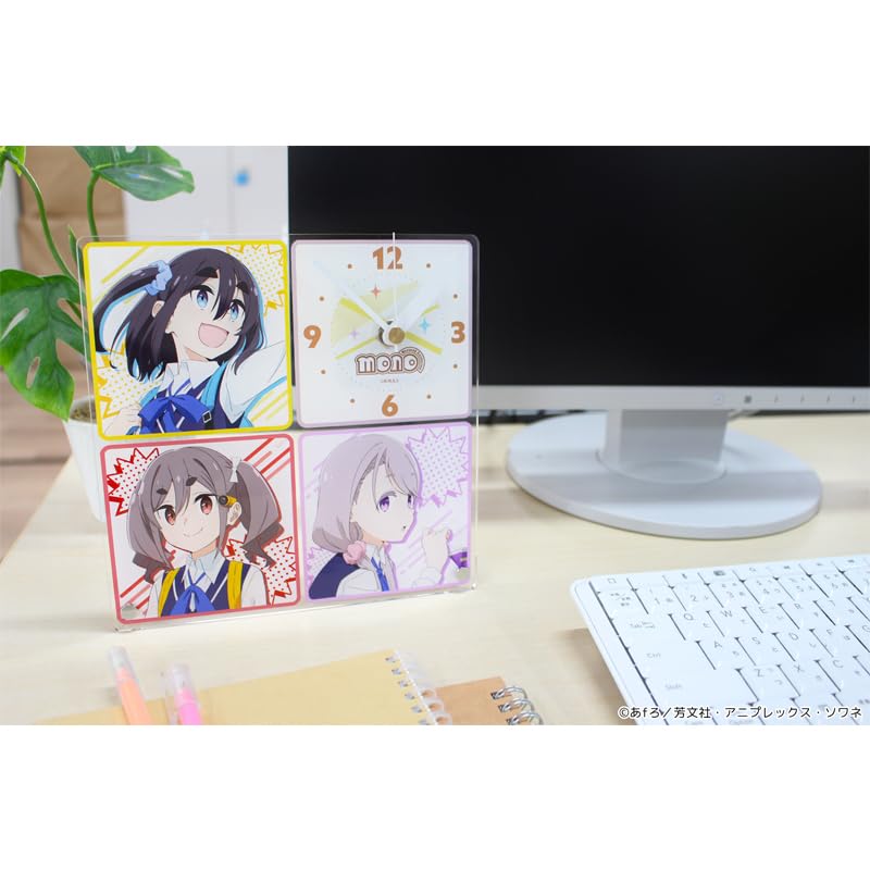 TV anime acrylic table clock "mono"